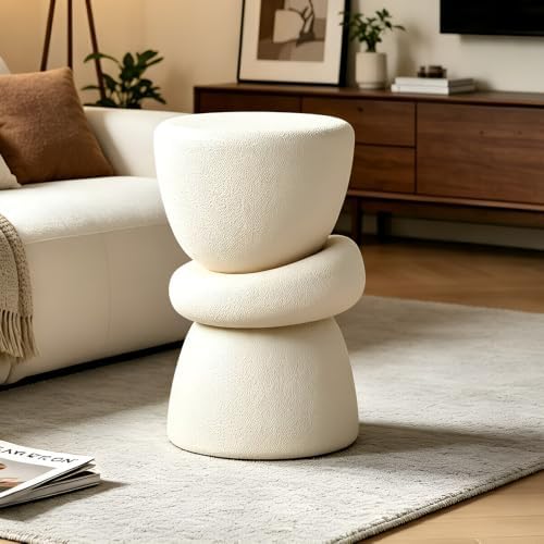 WILLIAMSPACE 16.14" Faux Marble Sculptural Side Table - Image 5