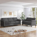 ijuicy 2 Pcs Sectional Sofa Set, Modern Upholstered Couch Set-Dark Gray by ijuicy