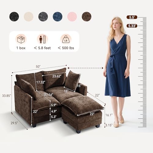 L-Shape Loveseat Sofa Couch - Image 2