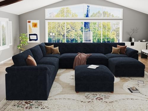 EASE MOOSE Modular Sofa, Comfortable Oversized U Shape Sectional Modular Sofa - Image 4
