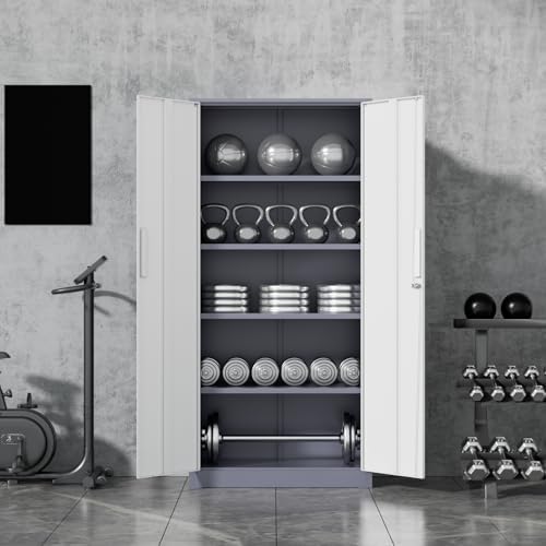 SUNCROWN 72" Metal Storage Cabinet - Image 5