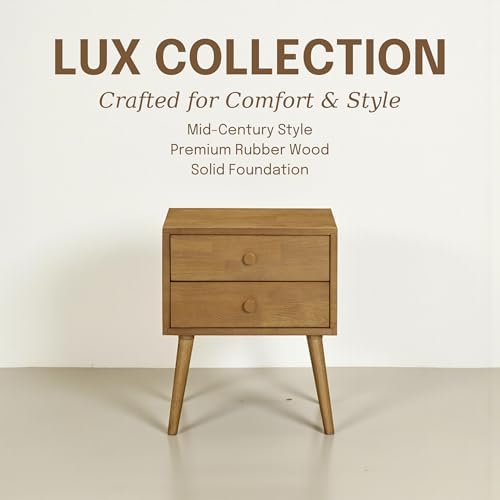 NTC Lux Nightstand with 2 Drawers, Featuring Adaptable Design, 150 lbs Load - Image 3