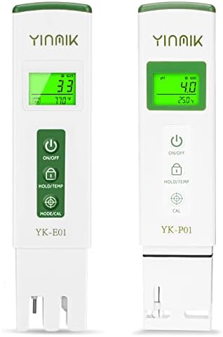 YINMIK pH Meter Water TDS Tester Combo Pool pH Tester EC Test Hydroponics by YINMIKWaterTester