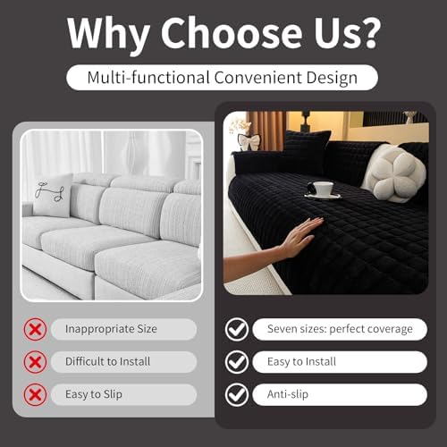 Velvet Couch Covers for Sectional Sofa - Image 5