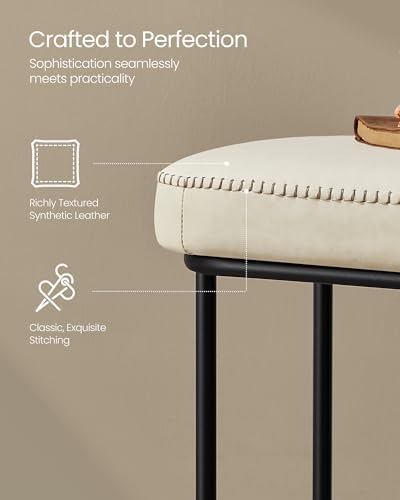 VASAGLE Storage Ottoman Bench for Entryway, PU Leather, Loads 660 lb - Image 5