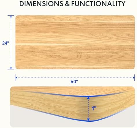 FLEXISPOT 60"x24" Whole Piece Desk Top - Image 2