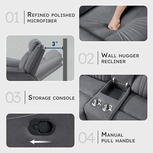 Lexicon 75" W Manual Double Reclining Loveseat - Image 3