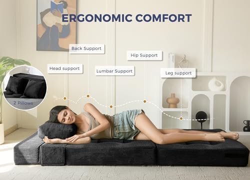 MAXYOYO Convertible Sofa Bed, Fold Out Sofa Couch - Image 6