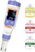 7-in-1 Digital Pool Salt Tester | pH, Chlorine TDS, Temperature Meter by Terronix