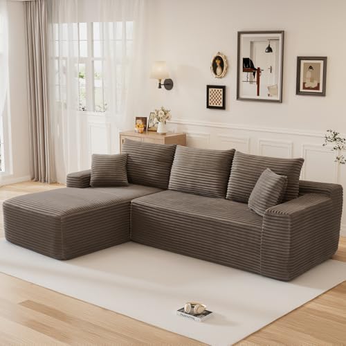 108" L Shaped Cloud Boneless Sectional Couches - Image 3