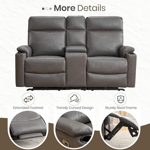 Power Recliner Loveseat, Electric Reclining Sofa - Image 6