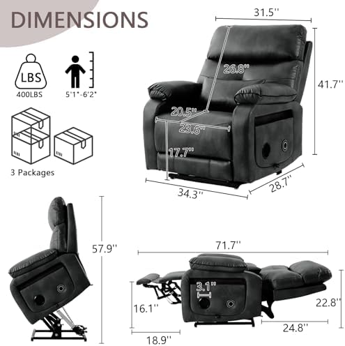 Dual Motor Power Lift Recliner Chair - Image 2