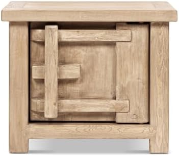 Jennifer Taylor Home Rowan 28.5" Solid Reclaimed Pine Left Side Table, Natural by Unknown