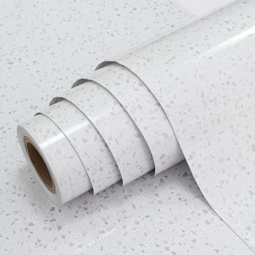 Yancorp 16"x394" Gray Contact Paper Marble Wallpaper Peel and Stick Countertops by YancorpHomeDecor