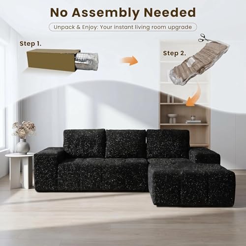 114" Cloud Sectional Boneless Modular Sofas - Image 3