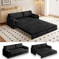 66" Futon Sofa Bed Queen Size, 3-in-1 Convertible Sleeper Sofa by Kolavess