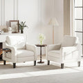 Upholstered Accent Chair with Foldable Side Table by Unknown