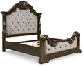 Signature Design by Ashley Maylee King Size Bed Frame and Headboard by Unknown