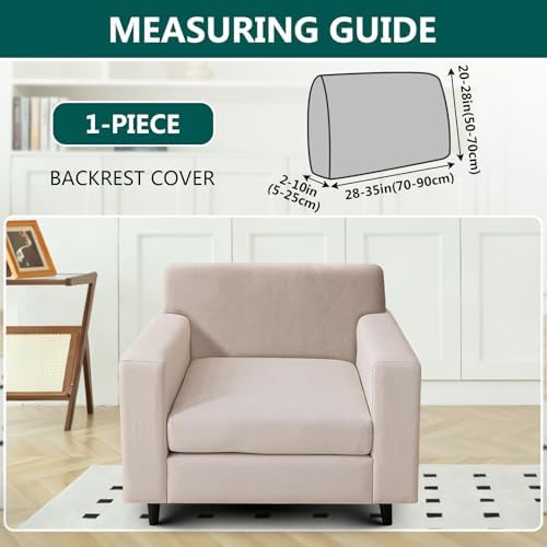 UNBBRRL Stretch Sofa Backrest Cushion Cover - Image 2