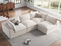 120" Cloud Sectional Couch | Oversize Boneless Couches by TROMIRY