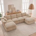 133" Cloud Sectional Couch, Boneless Couches by Unknown