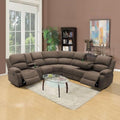Reclining Sectional Sofa Set, L Shaped Recliner Couch by UOCFYK