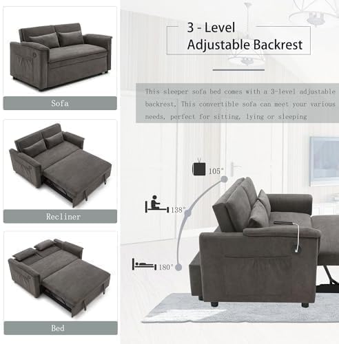 Convertible Sleeper Sofa Bed - Image 5