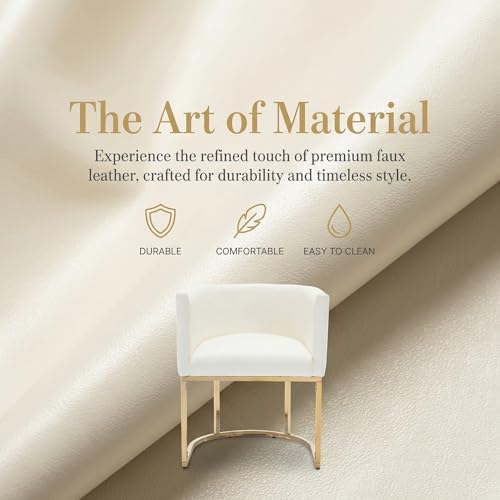 HNY Mid Century Modern Upholstered Barrel Dining Chairs - Image 4