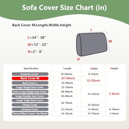 Yoovat Couch Cushion Covers for Sofa Couch Covers Wear-Resistant Universal Sofa - Image 2