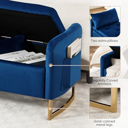48in End of Bed Bench, Modern Storage Bench - Image 4