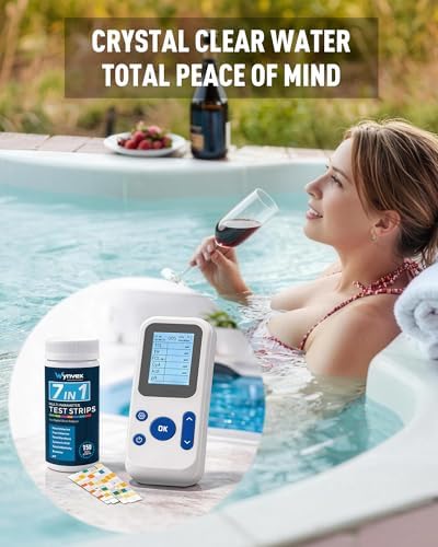 Digital Pool Water Test Kit, 7-in-1 Pool & Spa Water Testing System - Image 5