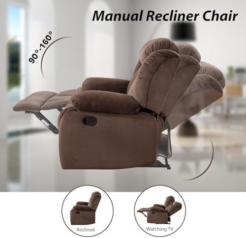 EBELLO Reclining Loveseat, Classic and 2 Seat Recliner Couch - Image 6