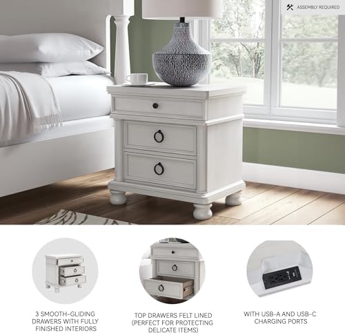 Signature Design by Ashley 3-Drawer Nightstand - Image 4