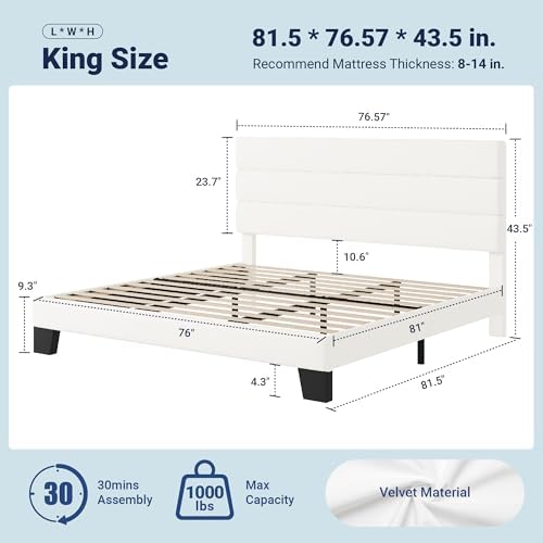 Allewie King Size Platform Bed Frame - Image 2