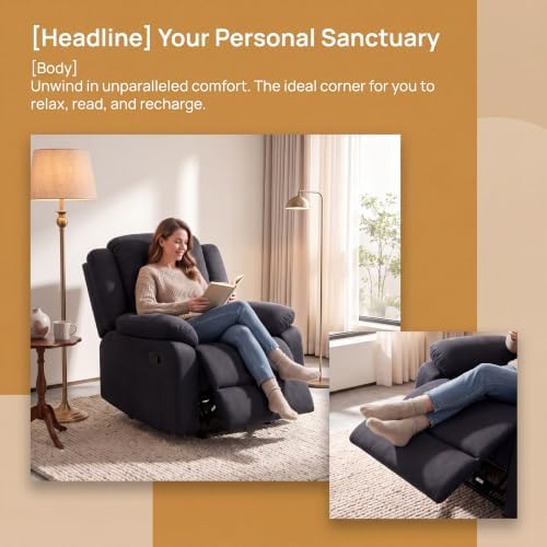 NicBex Manual Single Lounge Recliner Chair - Image 7