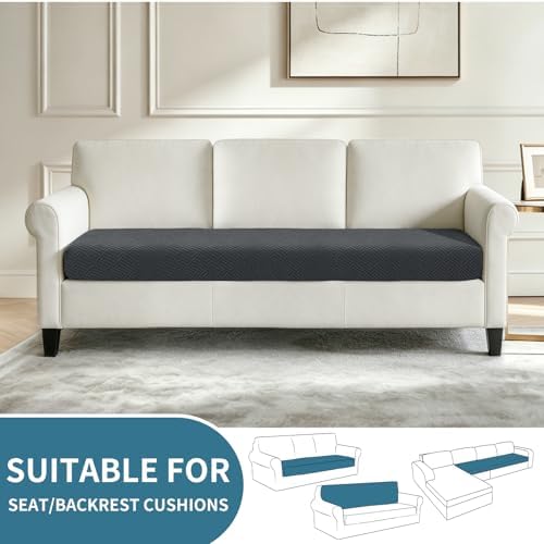 XINEAGE 1 Piece XL Stretch Couch Cushion Covers Individual Sofa Slipcovers - Image 2