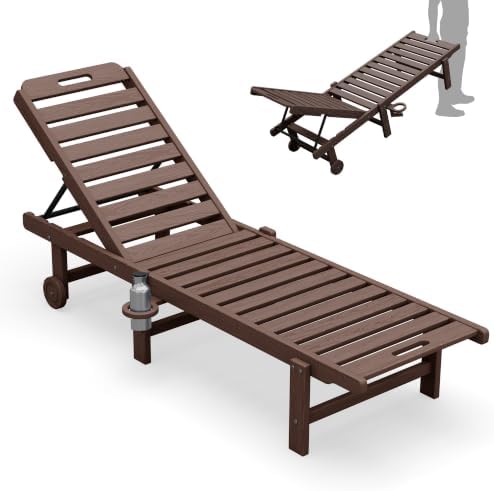 SERWALL HDPE Outdoor Chaise Lounge by SERWALL