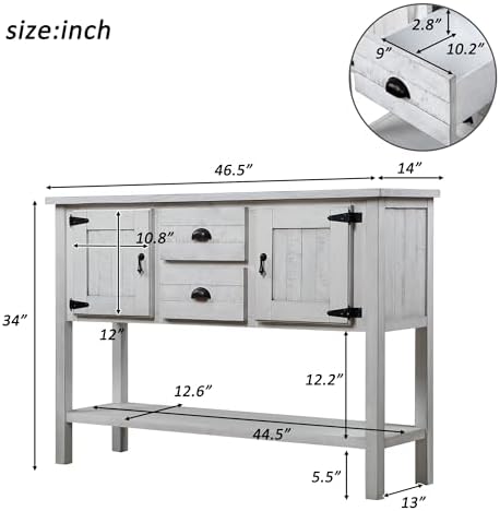 LKTART Solid Wood Console Table - Image 3