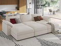 EASE MOOSE Oversized Sleeper Sectional Sofa, Deep Seat Modular Sofa by EASEMOOSE