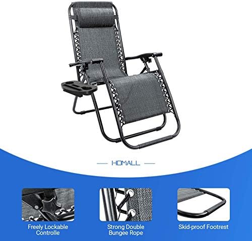 Homall Zero Gravity Chair Adjustable Folding Lawn Lounge Chairs - Image 6