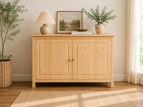 From the Tree Furniture 44" Wide Solid Pine Shaker Sideboard Buffet Cabinet — by FromTheTreeFurniture