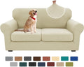 XINEAGE 3-Piece Stretch Loveseat Sofa Cover, Washable Couch Covers by XINEAGE