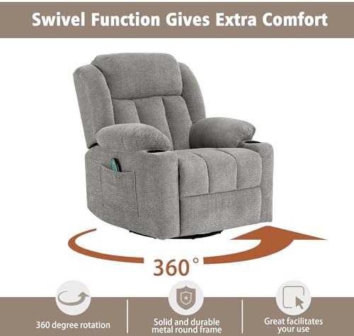 Ketaiyou Rocker Swivel Recliner Chair - Image 3
