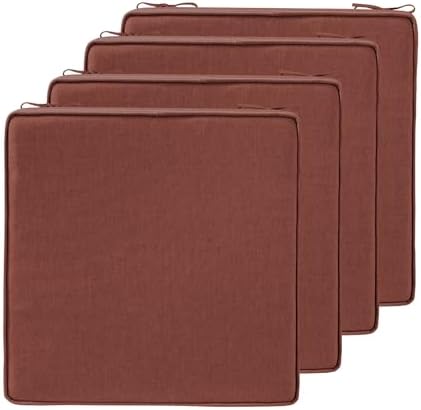 18.5 x 16 Inch Sunbrella Outdoor Chair Cushions by Supflourishia