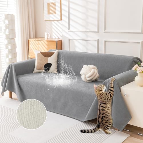 Deep Dream Cat-Scratch Resistant Couch Cover, Waterproof Sofa Cover by DeepDream