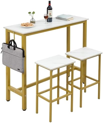 Finnhomy Bar Table Set, Rectangular Bar Height Table, Bar Table by Finnhomy