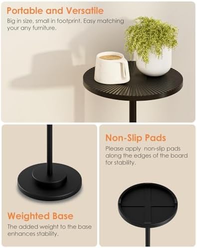 Round Side Table, Small Drink Table - Image 5