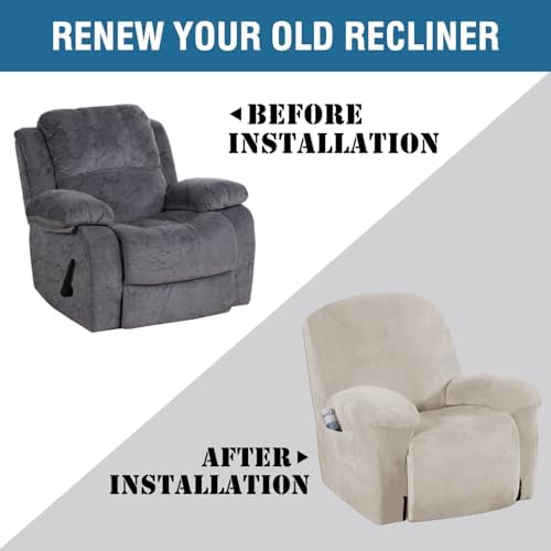 H.VERSAILTEX Stretch Recliner Slipcovers Recliner Chair Cover Sofa Furniture - Image 7