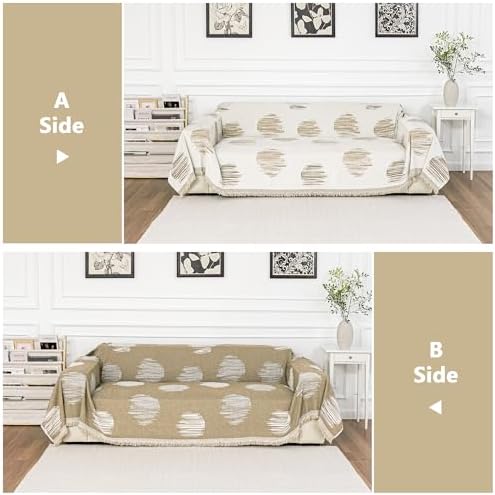MEETSKY Sofa Covers for Dogs Sofa Covers for 2 Cushion Couch Sofa Chenille Sofa - Image 2
