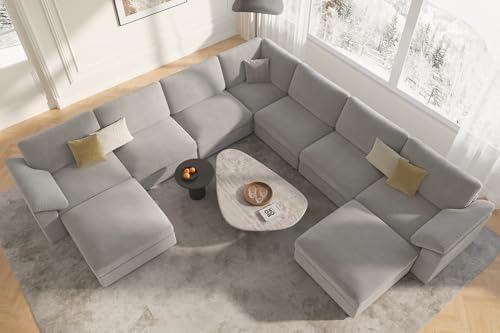 EASE MOOSE Oversized Sectional Sofa, Modern Luxury Deep Modular Couch - Image 3